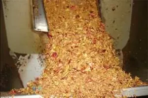 Moisture sensor in fruit pomace