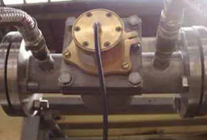 Moisture sensor in liquid chocolate