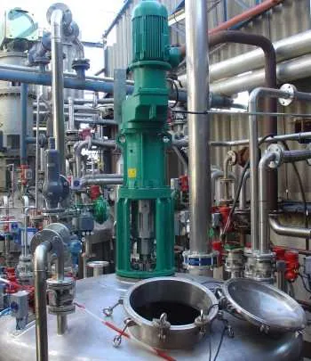 Agitators in chemical industry
